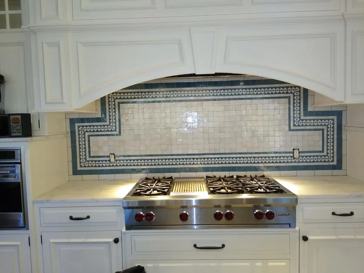 Handmade Moroccan Pattern — Traditional Moroccan pattern with artisan handmade ceramic tiles featuring intricate and beautiful custom design